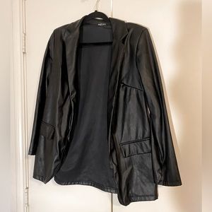 Nasty Gal black faux leather jacket